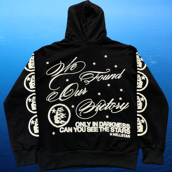 Men's Black Hellstar Hoodie - Picture 2 of 7